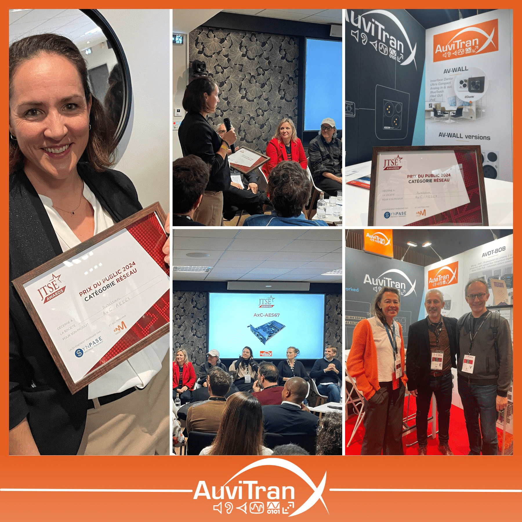 AuviTran logra un destacado reconocimiento en los JTSE 2024 con su AxC-AES67