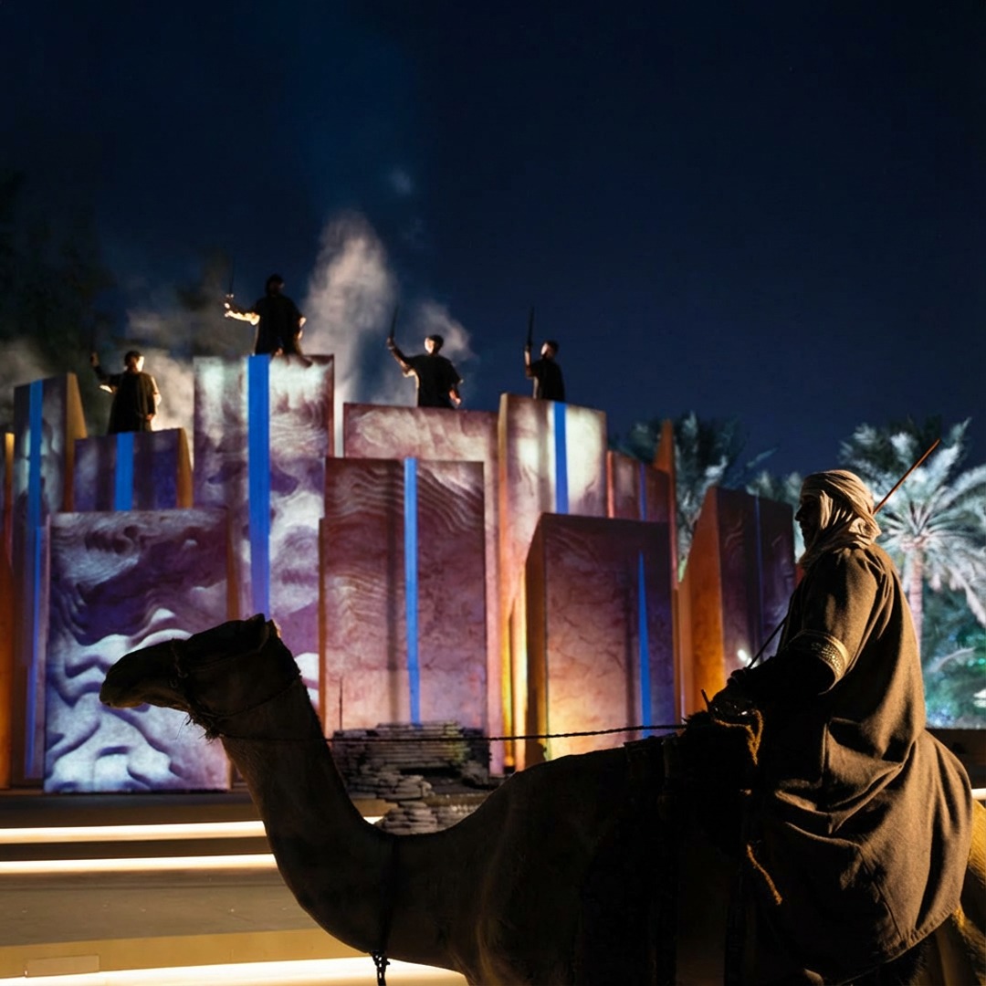 BlackTrax garantiza el seguimiento de proyección en la reapertura del Museo Al Ain