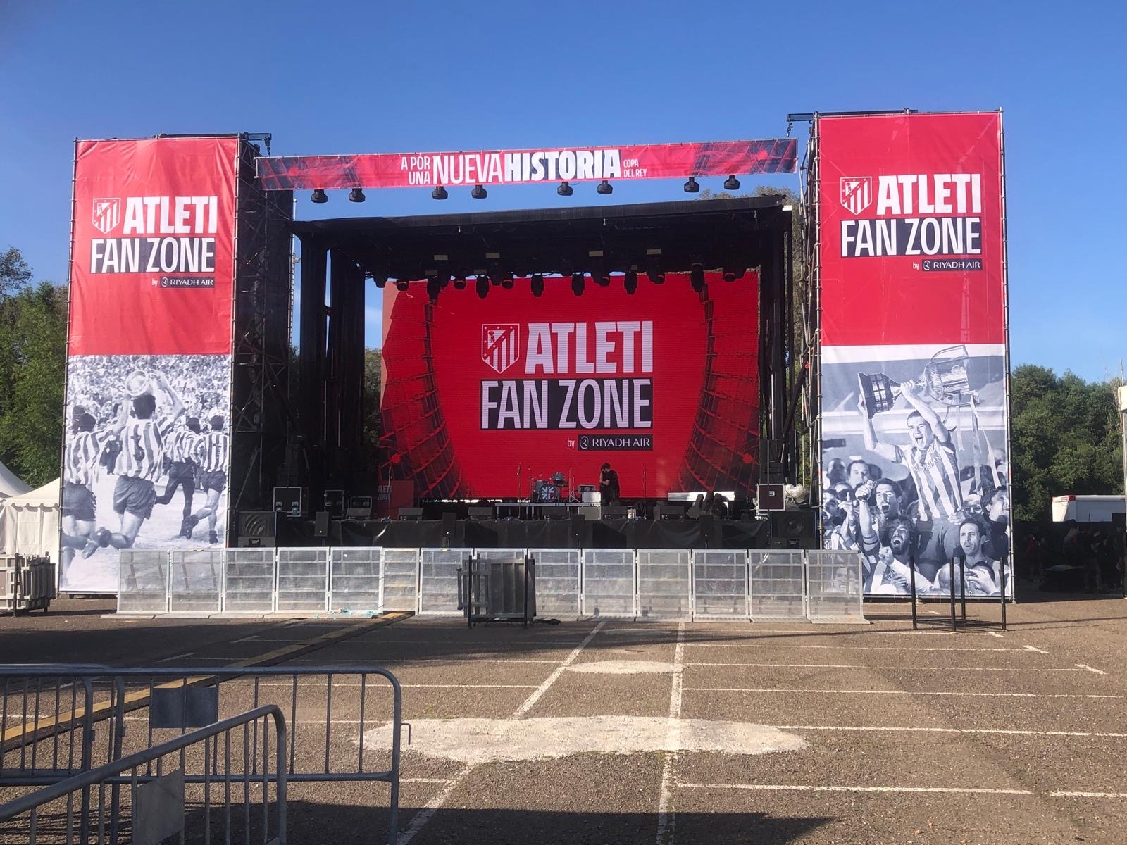 Producciones Múltiple diseñó el despliegue técnico para la fanzone del Atlético de Madrid