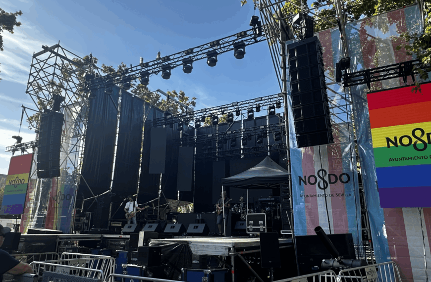 Soniluc despliega los sistemas de Meyer Sound en las celebraciones del Orgullo en Sevilla